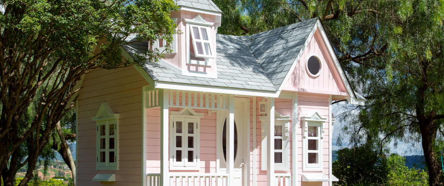 Super Casinha de Boneca de Madeira Para Brincar de Faz de Conta